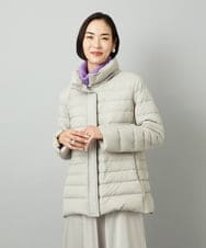 F6VBD40570 MICHEL KLEIN(小さいサイズ)(メゾン ドゥ サンク) [小さいサイズ][定番人気]2WAYストレッチダウンジャケット ライトグレー