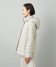 F6VBD40570 MICHEL KLEIN(小さいサイズ)(メゾン ドゥ サンク) [小さいサイズ][定番人気]2WAYストレッチダウンジャケット ライトグレー