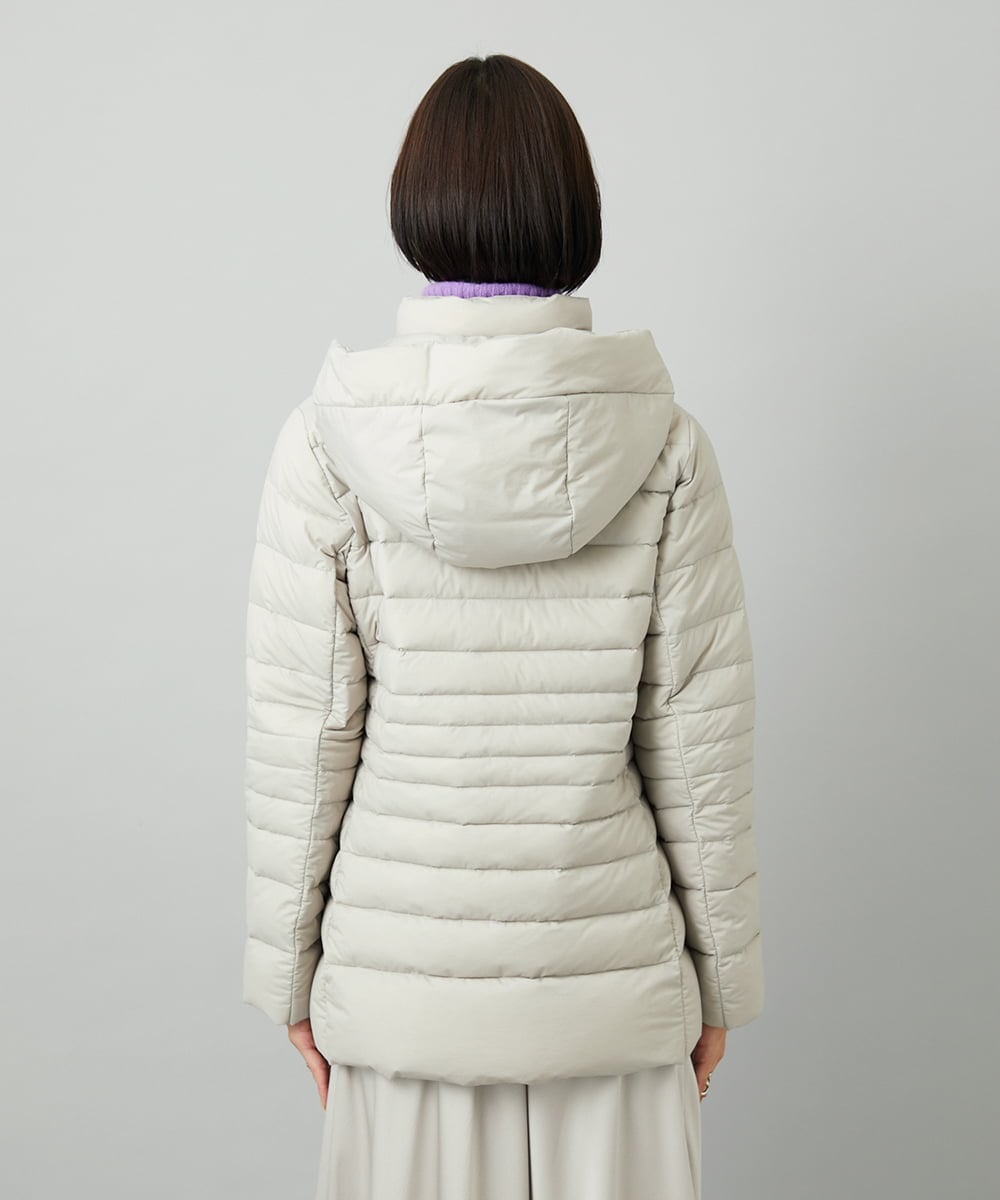 F6VBD40570 MICHEL KLEIN(小さいサイズ)(メゾン ドゥ サンク) [小さいサイズ][定番人気]2WAYストレッチダウンジャケット ライトグレー