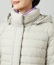 F6VBD40570 MICHEL KLEIN(小さいサイズ)(メゾン ドゥ サンク) [小さいサイズ][定番人気]2WAYストレッチダウンジャケット ライトグレー