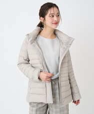 F6VBD40570 MICHEL KLEIN(小さいサイズ)(メゾン ドゥ サンク) [小さいサイズ][定番人気]2WAYストレッチダウンジャケット ライトグレー