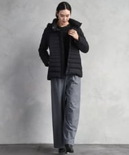 F6VBD40570 MICHEL KLEIN(小さいサイズ)(メゾン ドゥ サンク) [小さいサイズ][定番人気]2WAYストレッチダウンジャケット ライトグレー