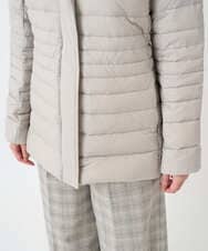 F6VBD40570 MICHEL KLEIN(小さいサイズ)(メゾン ドゥ サンク) [小さいサイズ][定番人気]2WAYストレッチダウンジャケット ライトグレー