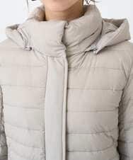 F6VBD40570 MICHEL KLEIN(小さいサイズ)(メゾン ドゥ サンク) [小さいサイズ][定番人気]2WAYストレッチダウンジャケット ライトグレー