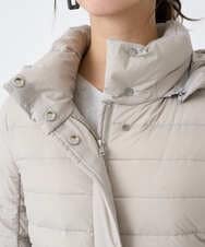 F6VBD40570 MICHEL KLEIN(小さいサイズ)(メゾン ドゥ サンク) [小さいサイズ][定番人気]2WAYストレッチダウンジャケット ライトグレー