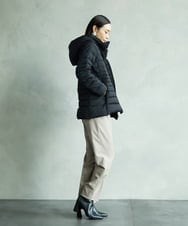 F6VBD40570 MICHEL KLEIN(小さいサイズ)(メゾン ドゥ サンク) [小さいサイズ][定番人気]2WAYストレッチダウンジャケット ライトグレー