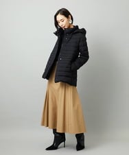 F6VBD40570 MICHEL KLEIN(小さいサイズ)(メゾン ドゥ サンク) [小さいサイズ][定番人気]2WAYストレッチダウンジャケット ライトグレー