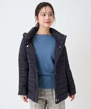 F6VBD40570 MICHEL KLEIN(小さいサイズ)(メゾン ドゥ サンク) [小さいサイズ][定番人気]2WAYストレッチダウンジャケット ライトグレー