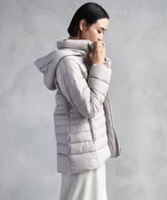 F6VBD40570 MICHEL KLEIN(小さいサイズ)(メゾン ドゥ サンク) [小さいサイズ][定番人気]2WAYストレッチダウンジャケット ライトグレー