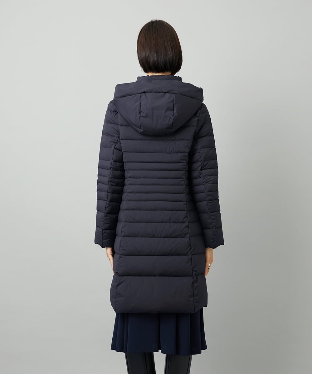 F6VBD41610 MICHEL KLEIN(小さいサイズ)(メゾン ドゥ サンク) [小さいサイズ][定番人気]2WAYストレッチダウンミドルコート ネイビー