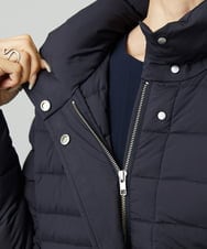 F6VBD41610 MICHEL KLEIN(小さいサイズ)(メゾン ドゥ サンク) [小さいサイズ][定番人気]2WAYストレッチダウンミドルコート ネイビー