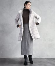 F6VBD41610 MICHEL KLEIN(小さいサイズ)(メゾン ドゥ サンク) [小さいサイズ][定番人気]2WAYストレッチダウンミドルコート ネイビー