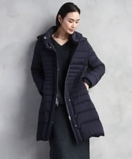 F6VBD41610 MICHEL KLEIN(小さいサイズ)(メゾン ドゥ サンク) [小さいサイズ][定番人気]2WAYストレッチダウンミドルコート ネイビー