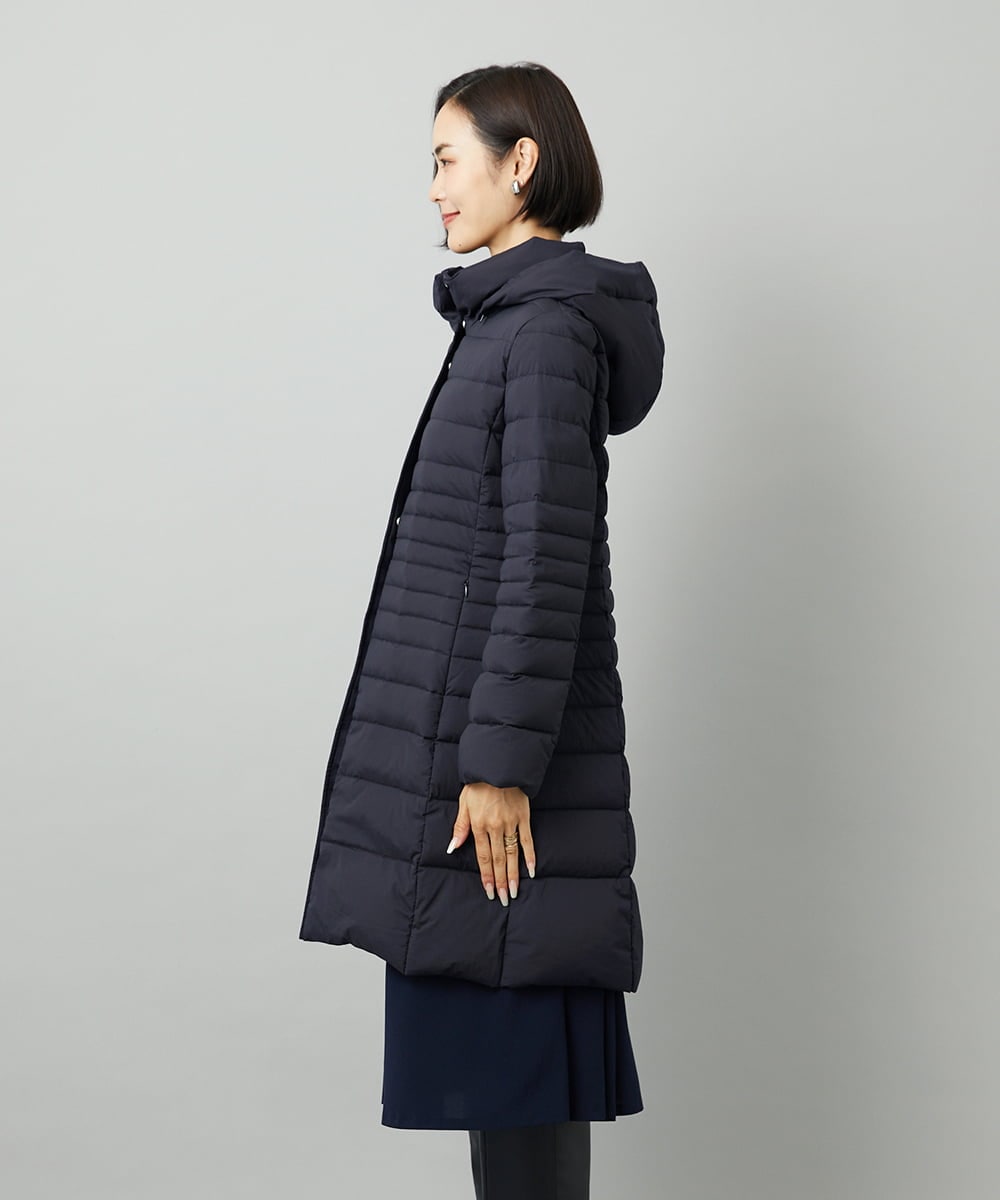 F6VBD41610 MICHEL KLEIN(小さいサイズ)(メゾン ドゥ サンク) [小さいサイズ][定番人気]2WAYストレッチダウンミドルコート ネイビー