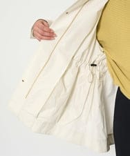 F6VDA03450 MICHEL KLEIN(小さいサイズ)(メゾン ドゥ サンク) [小さいサイズ]フード付きオーバーサイズコート アイボリー