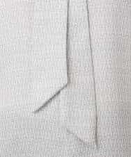 FIBBD22070 OFUON le MK(オフオン ル エムケー) 幾何柄ボウタイブラウス/洗える/WEB限定サイズあり ライトブルー