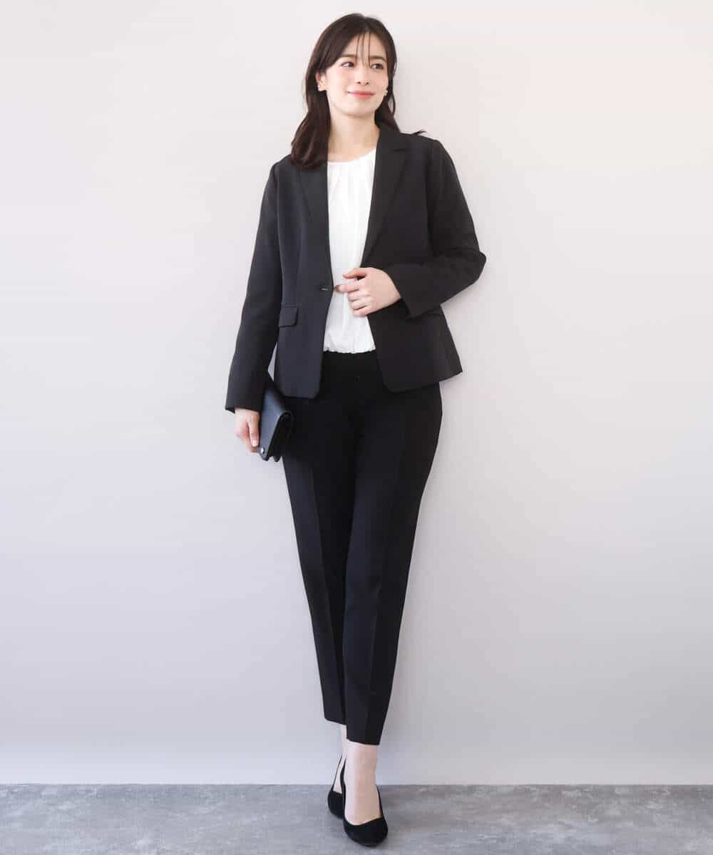 FIBFD01060 OFUON le MK(オフオン　ル　エムケー) タックデザインジョーゼットブラウス(長袖)/UVカット/接触冷感/洗える ピンク