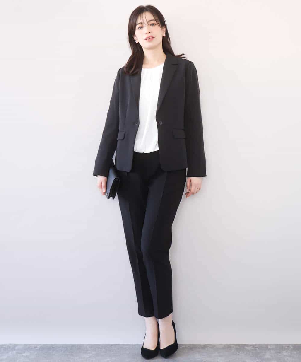 FIBFD01060 OFUON le MK(オフオン　ル　エムケー) タックデザインジョーゼットブラウス(長袖)/UVカット/接触冷感/洗える ピンク