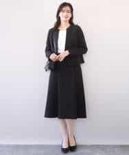 FIBFD01060 OFUON le MK(オフオン　ル　エムケー) タックデザインジョーゼットブラウス(長袖)/UVカット/接触冷感/洗える ピンク