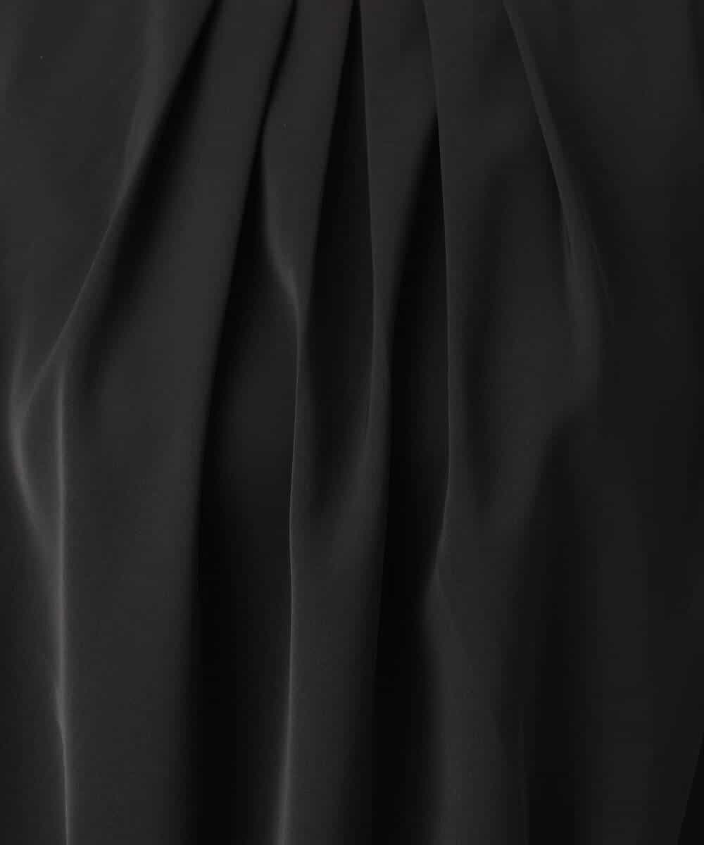 FIBFD01060 OFUON le MK(オフオン　ル　エムケー) タックデザインジョーゼットブラウス(長袖)/UVカット/接触冷感/洗える ピンク