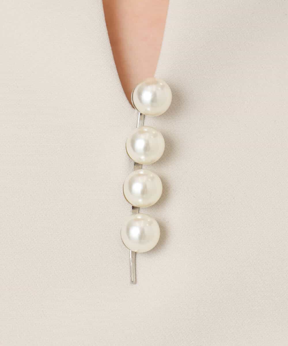 FIBFD03080 OFUON le MK(オフオン　ル　エムケー) ダブルクロス ペプラムブラウス/洗える/WEB限定サイズあり ベージュ