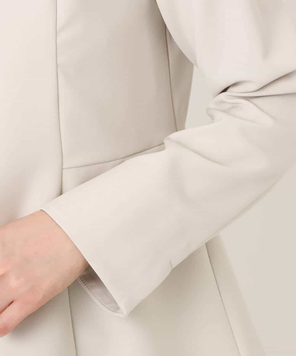 FIBFD03080 OFUON le MK(オフオン　ル　エムケー) ダブルクロス ペプラムブラウス/洗える/WEB限定サイズあり ベージュ