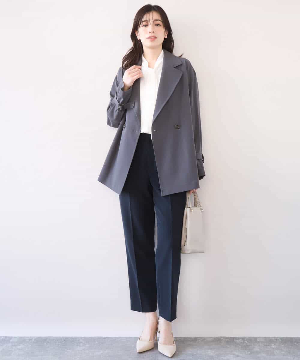 FIBFD07070 OFUON le MK(オフオン　ル　エムケー) スムースジョーゼットボウブラウス/洗える/WEB限定サイズあり ミント