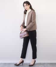 FIBFD07070 OFUON le MK(オフオン　ル　エムケー) スムースジョーゼットボウブラウス/洗える/WEB限定サイズあり ミント