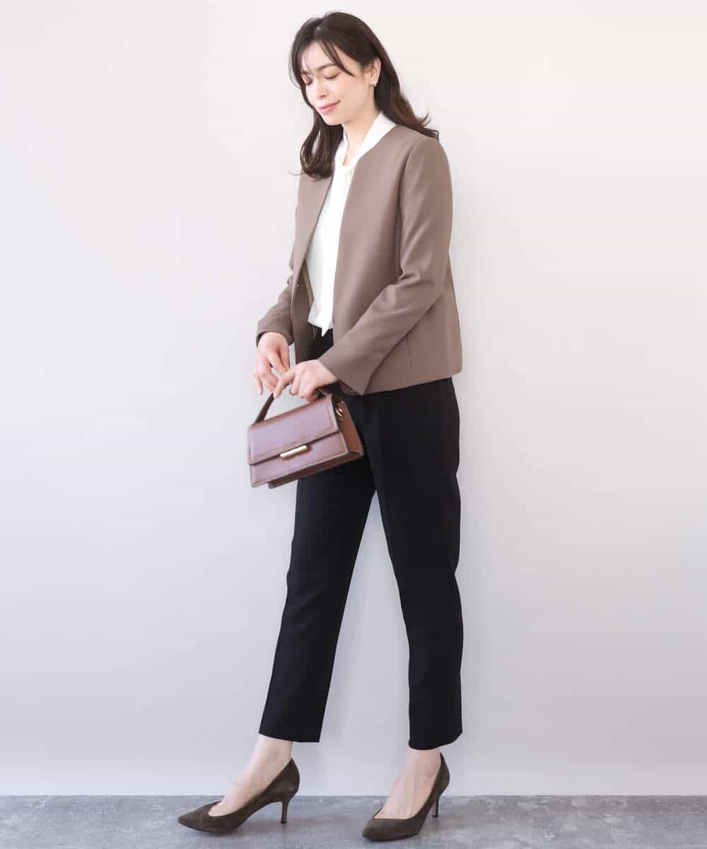 FIBFD07070 OFUON le MK(オフオン　ル　エムケー) スムースジョーゼットボウブラウス/洗える/WEB限定サイズあり ミント