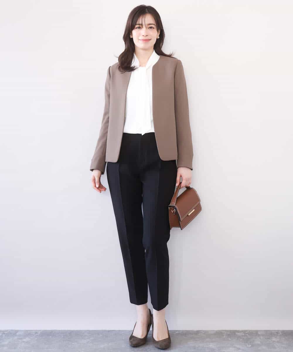 FIBFD07070 OFUON le MK(オフオン　ル　エムケー) スムースジョーゼットボウブラウス/洗える/WEB限定サイズあり ミント