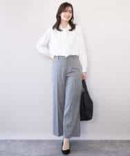 FIBFD07070 OFUON le MK(オフオン　ル　エムケー) スムースジョーゼットボウブラウス/洗える/WEB限定サイズあり ミント