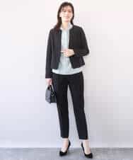 FIBFD07070 OFUON le MK(オフオン　ル　エムケー) スムースジョーゼットボウブラウス/洗える/WEB限定サイズあり ミント