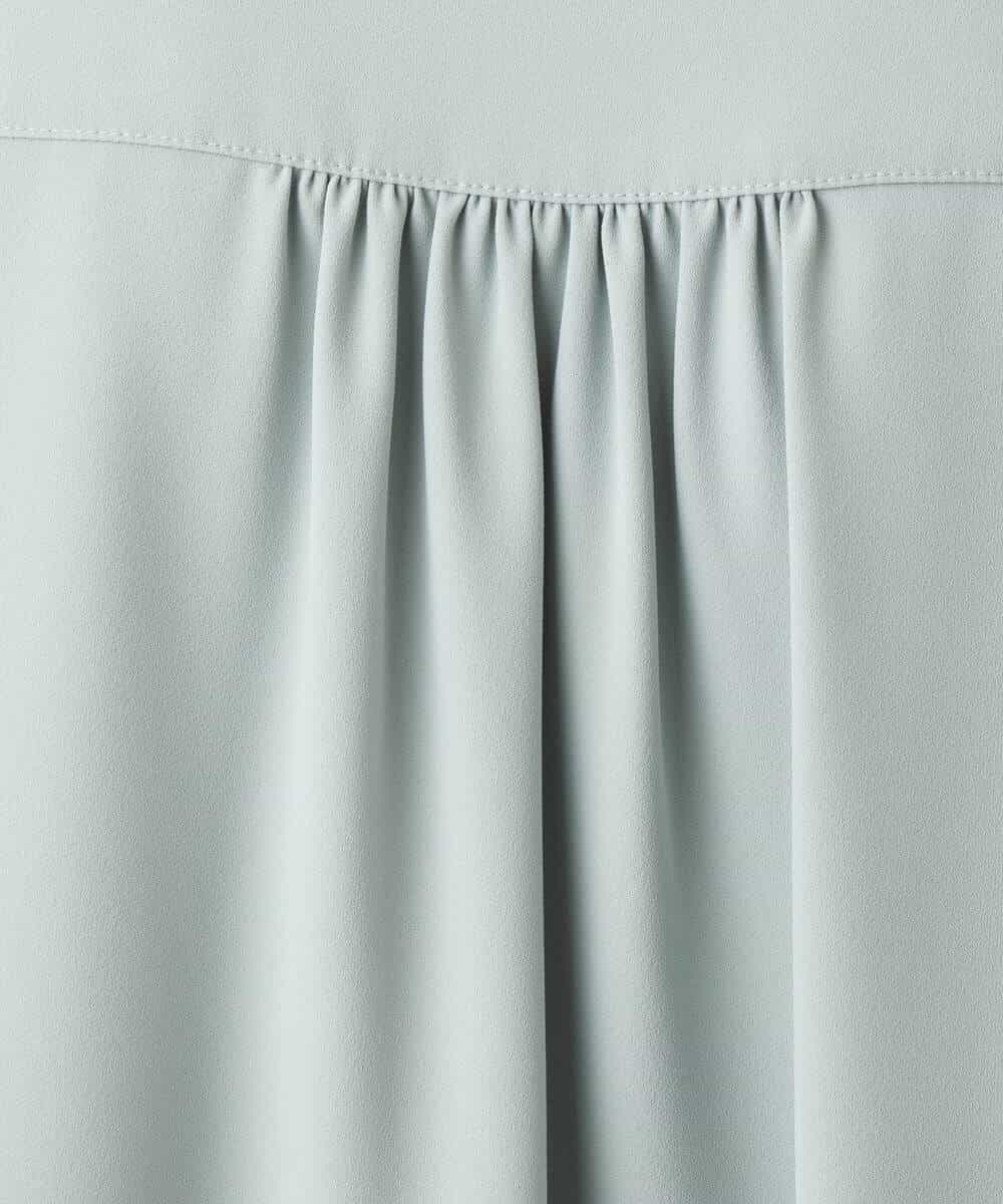 FIBFD07070 OFUON le MK(オフオン　ル　エムケー) スムースジョーゼットボウブラウス/洗える/WEB限定サイズあり ミント