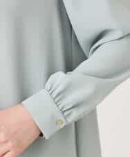 FIBFD07070 OFUON le MK(オフオン　ル　エムケー) スムースジョーゼットボウブラウス/洗える/WEB限定サイズあり ミント