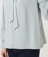 FIBFD07070 OFUON le MK(オフオン　ル　エムケー) スムースジョーゼットボウブラウス/洗える/WEB限定サイズあり ミント