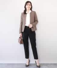 FIBFD07070 OFUON le MK(オフオン　ル　エムケー) スムースジョーゼットボウブラウス/洗える/WEB限定サイズあり ミント