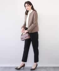 FIBFD07070 OFUON le MK(オフオン　ル　エムケー) スムースジョーゼットボウブラウス/洗える/WEB限定サイズあり ミント