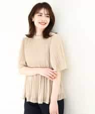 ドット柄シフォンプリーツブラウス/WEB限定サイズあり(ブラウス ドット柄シフォンプリーツブラウス/WEB限定サイズあり(ブラウス