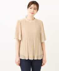ドット柄シフォンプリーツブラウス/WEB限定サイズあり(ブラウス ドット柄シフォンプリーツブラウス/WEB限定サイズあり(ブラウス