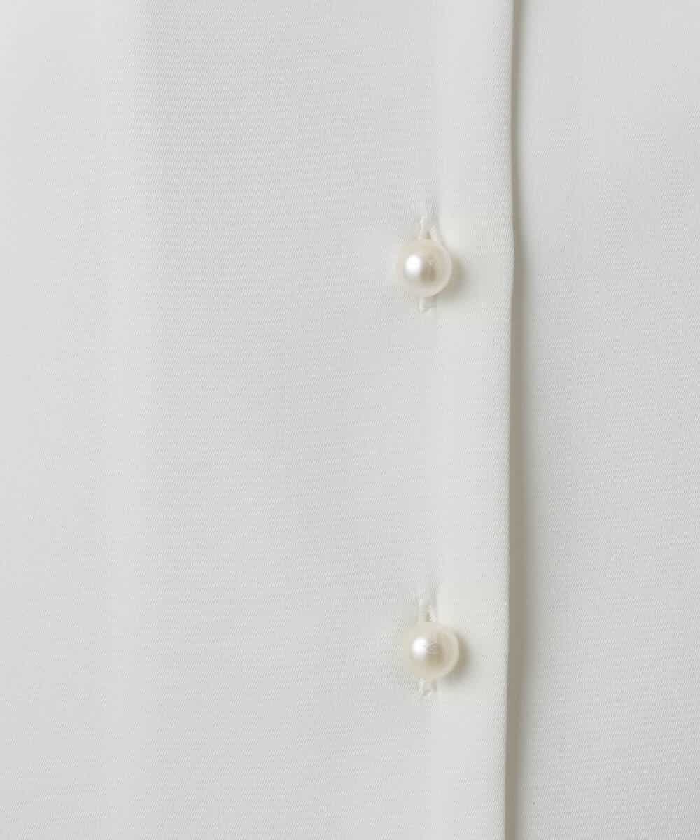 FIBGD21070 OFUON le MK(オフオン　ル　エムケー) サテンジョーゼットVネックブラウス/接触冷感/UVカット/洗える/WEB限定サイズあり ピンク