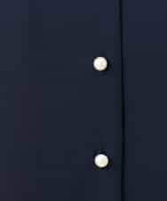 FIBGD21070 OFUON le MK(オフオン　ル　エムケー) サテンジョーゼットVネックブラウス/接触冷感/UVカット/洗える/WEB限定サイズあり ピンク