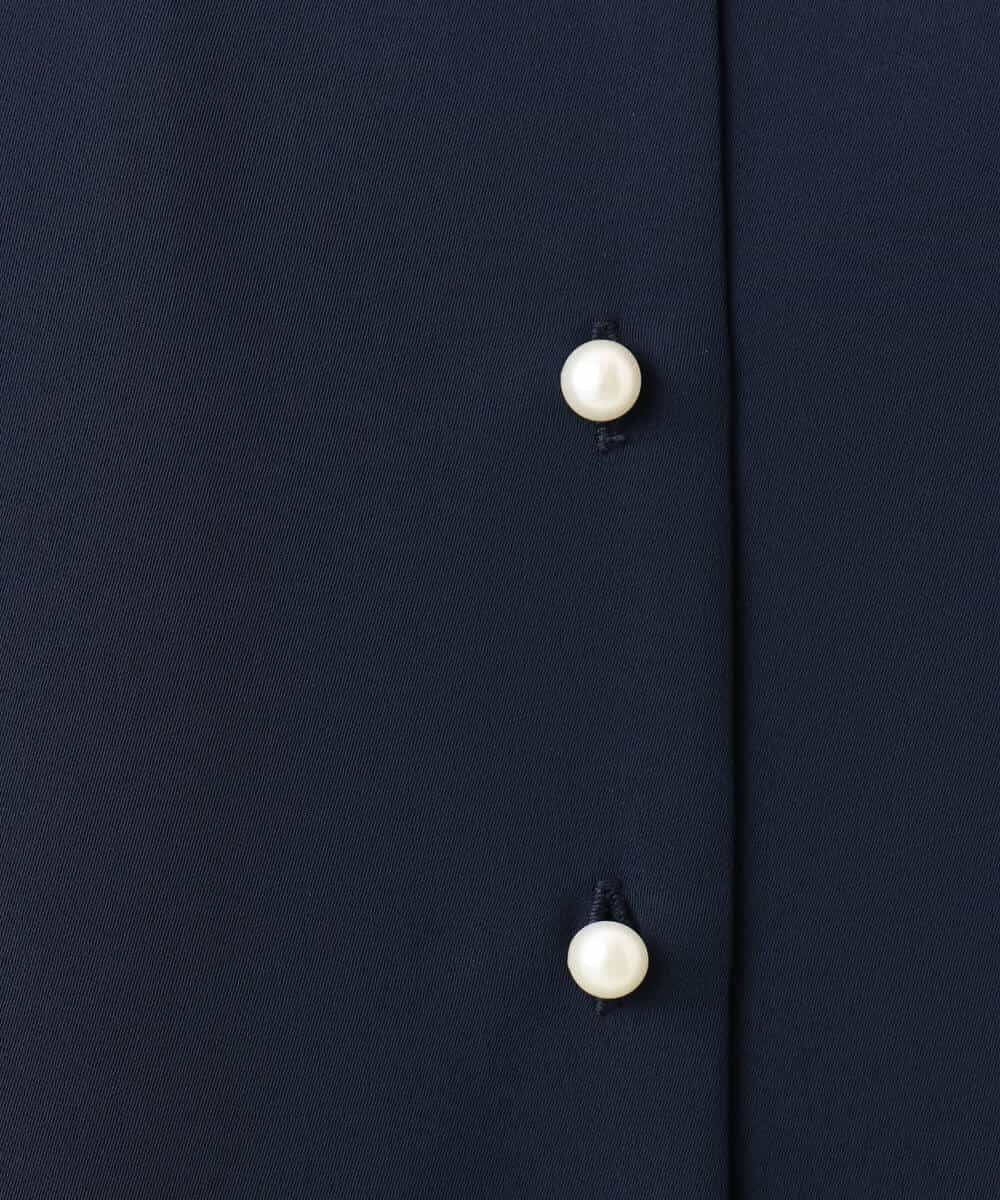 FIBGD21070 OFUON le MK(オフオン　ル　エムケー) サテンジョーゼットVネックブラウス/接触冷感/UVカット/洗える/WEB限定サイズあり ピンク