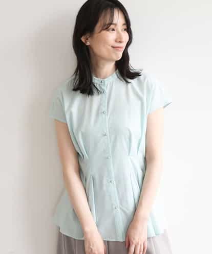 FIBGD24080  ストライプローンブラウス/接触冷感/通気性/透湿性/WEB限定サイズあり