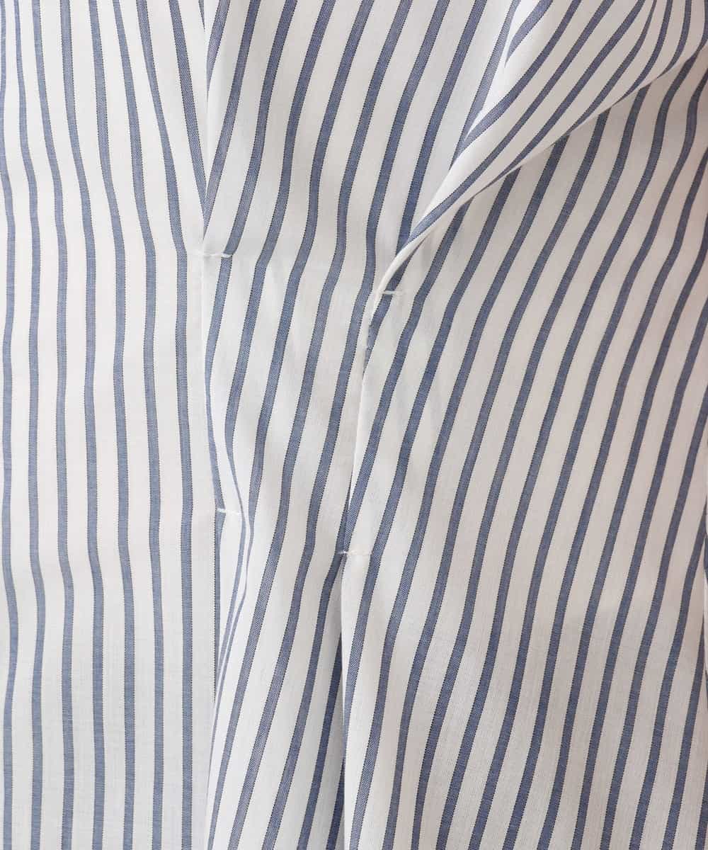 FIBGD24080 OFUON le MK(オフオン　ル　エムケー) ストライプローンブラウス/接触冷感/通気性/透湿性/WEB限定サイズあり ベージュ