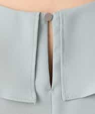 FIBGD25080 OFUON le MK(オフオン　ル　エムケー) フロントフリルVネックブラウス/UVカット/接触冷感/速乾性/洗濯機で洗える/WEB限定サイズあり ミント