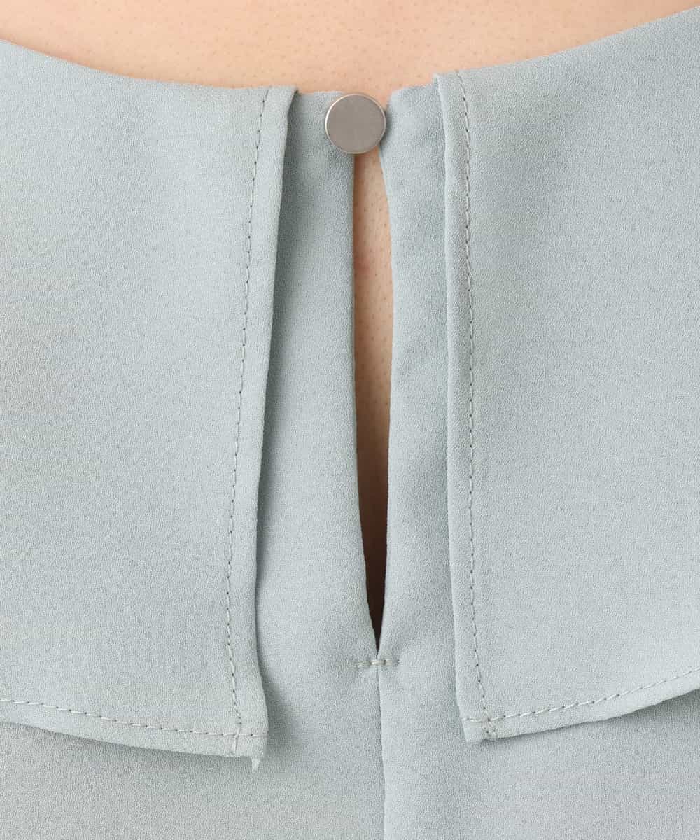 FIBGD25080 OFUON le MK(オフオン　ル　エムケー) フロントフリルVネックブラウス/UVカット/接触冷感/速乾性/洗濯機で洗える/WEB限定サイズあり ミント