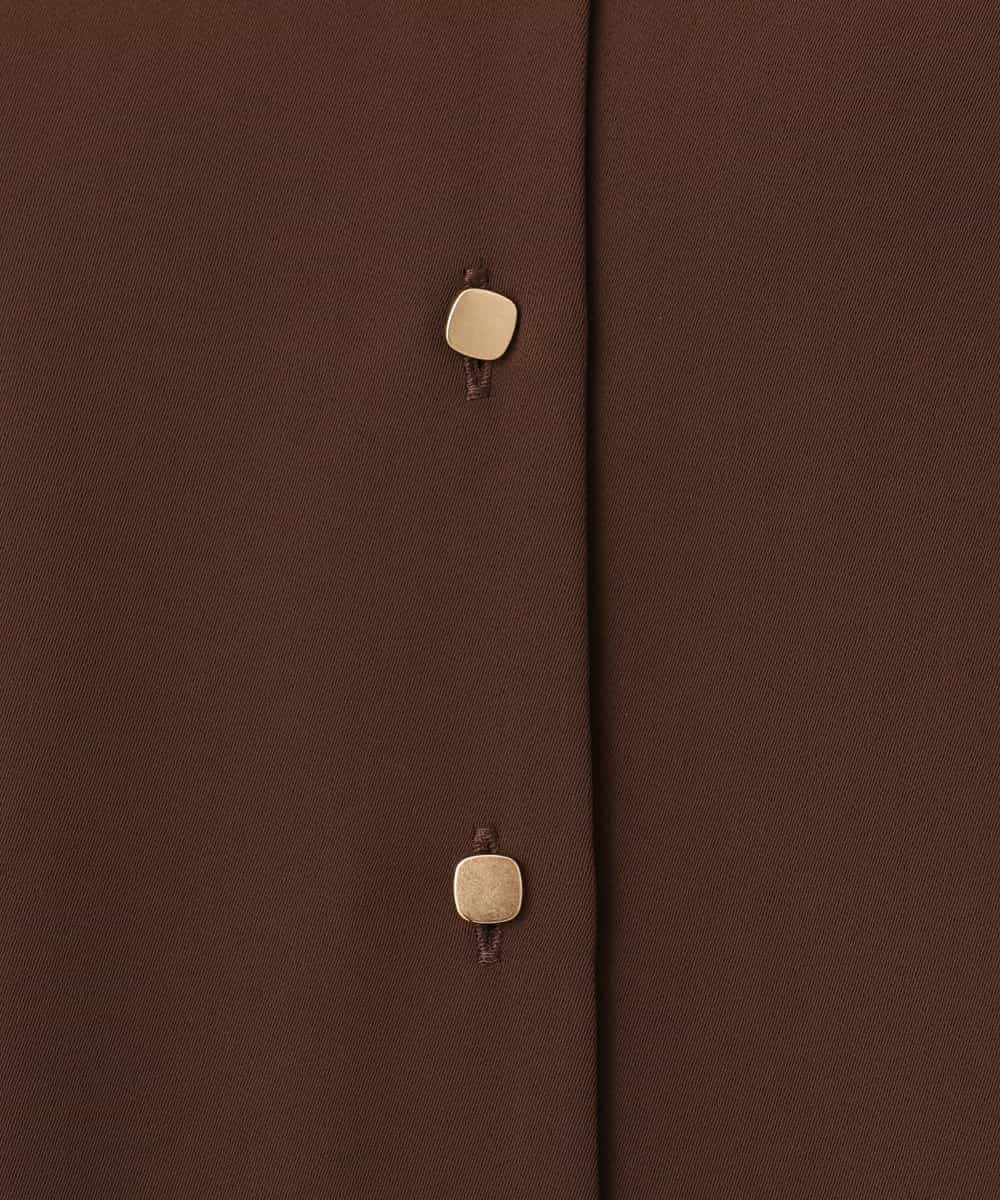 FIBGE21060 OFUON le MK(オフオン　ル　エムケー) サテンジョーゼットVネックブラウス/UVカット/接触冷感/洗濯機で洗える/WEB限定サイズあり ライトグリーン