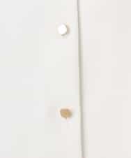 FIBGE21060 OFUON le MK(オフオン　ル　エムケー) サテンジョーゼットVネックブラウス/UVカット/接触冷感/洗濯機で洗える/WEB限定サイズあり ライトグリーン