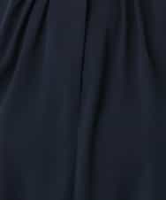 FIBHD18060 OFUON le MK(オフオン　ル　エムケー) フロントタックジョーゼットブラウス/接触冷感/UVカット/洗濯機で洗える/WEB限定サイズあり グレイッシュブルー