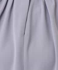 FIBHD18060 OFUON le MK(オフオン　ル　エムケー) フロントタックジョーゼットブラウス/接触冷感/UVカット/洗濯機で洗える/WEB限定サイズあり グレイッシュブルー